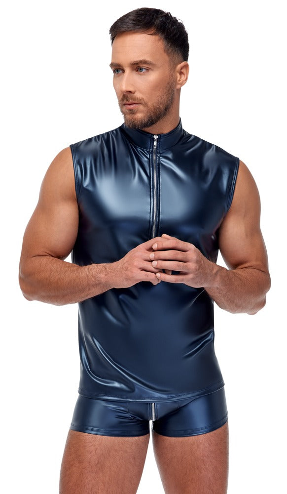 NEK Blue Wetlook Sweater