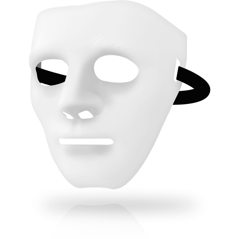 Ansiktsmask Vit