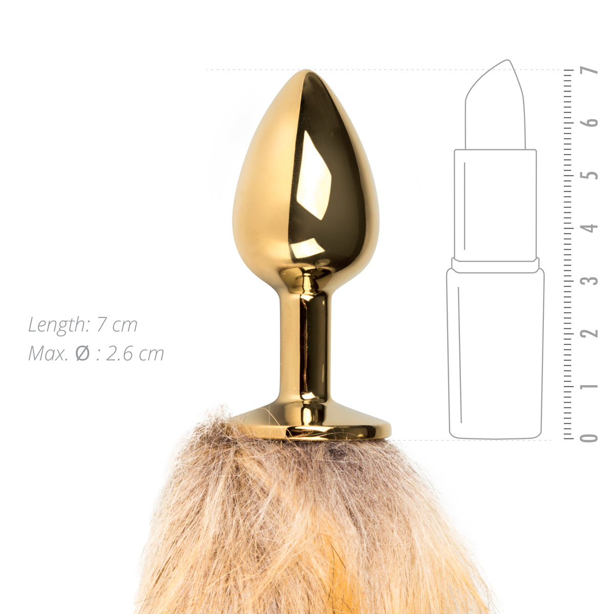 Butt Plug With Fox Tail