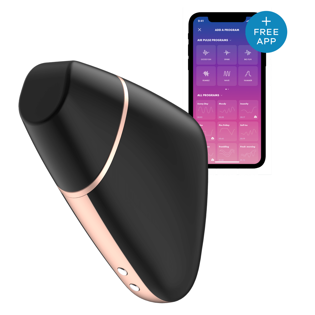 Air pressure vibrator Love Triangle - Satisfyer