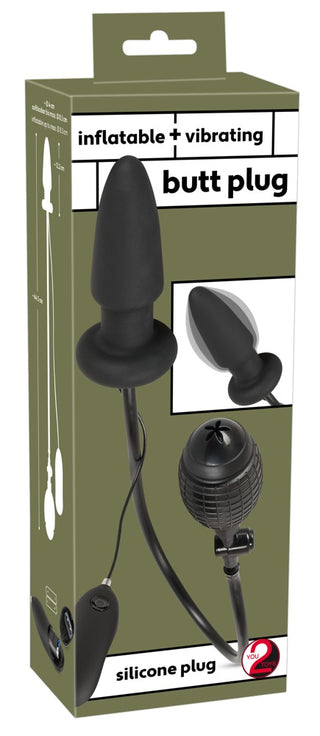 Uppblåsbar Buttplug Med Vibrationer