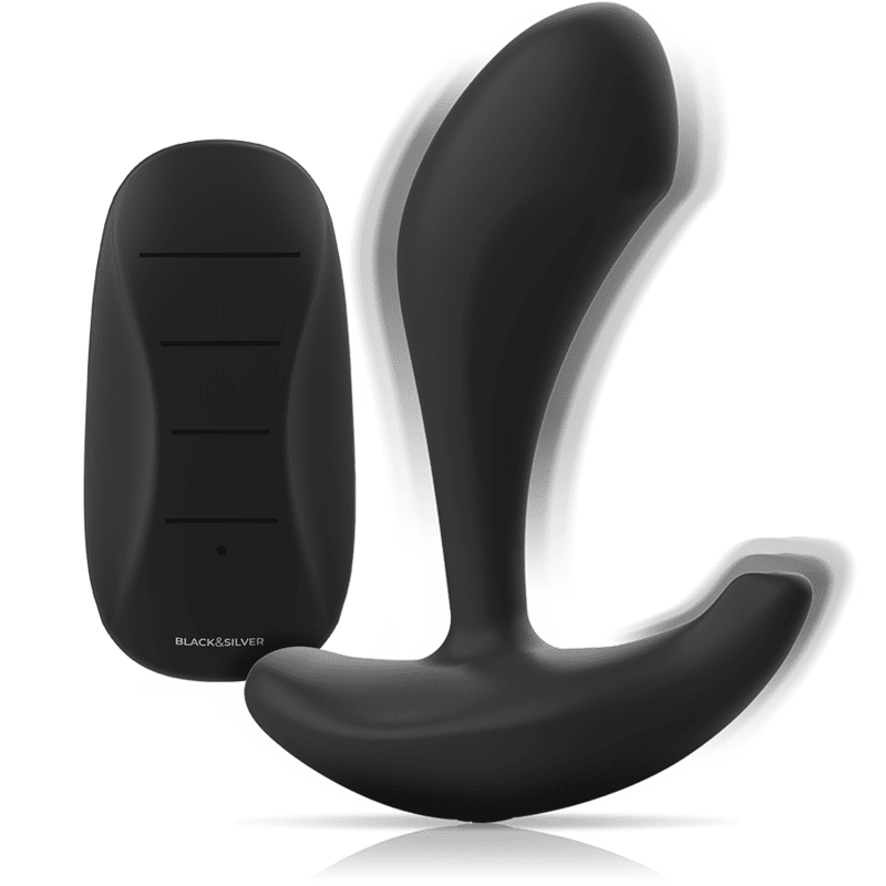 Black&Silver Fjärrstyrd Buttplug