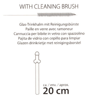 Penisformade Sugrör I Glas