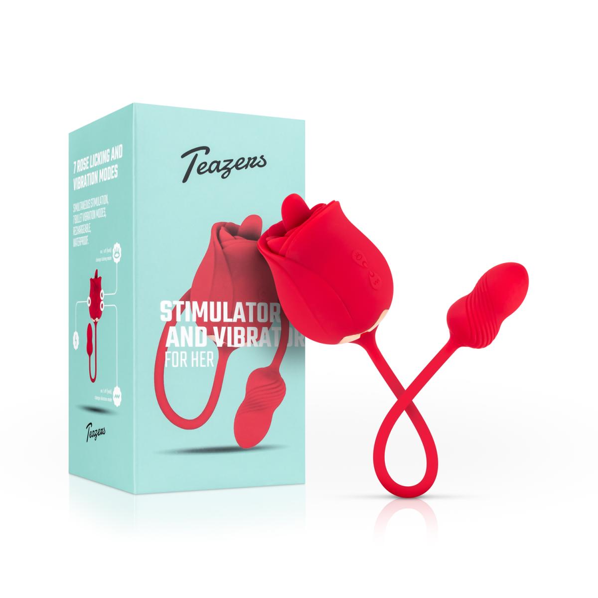 Teazers Rose Vibrator Clitoris Stimulator