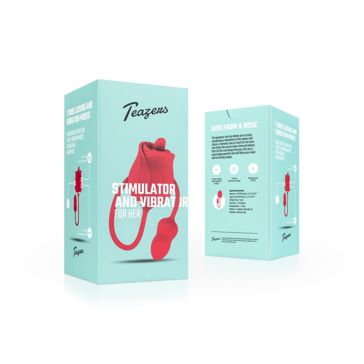 Teazers Rose Vibrator Clitoris Stimulator