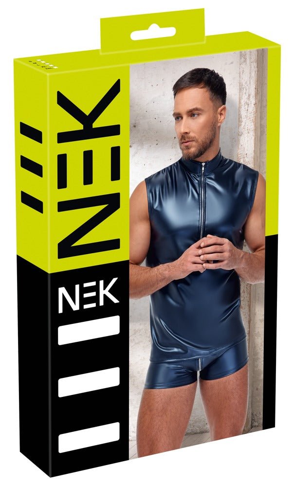 NEK Blue Wetlook Sweater
