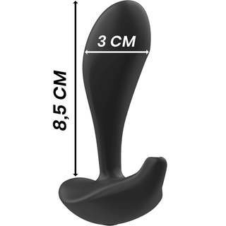 Black&Silver Fjärrstyrd Buttplug