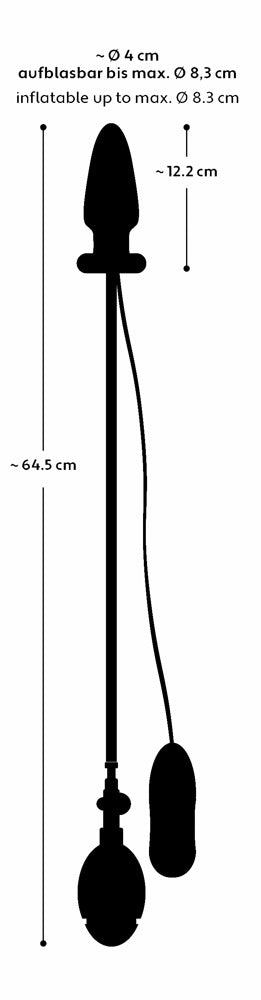 Uppblåsbar Buttplug Med Vibrationer