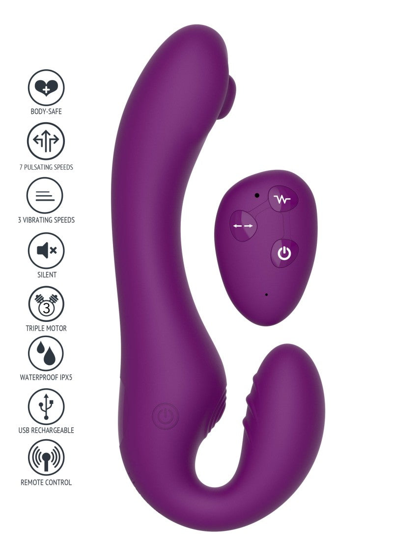 Remote Controlled Strapless Strapon